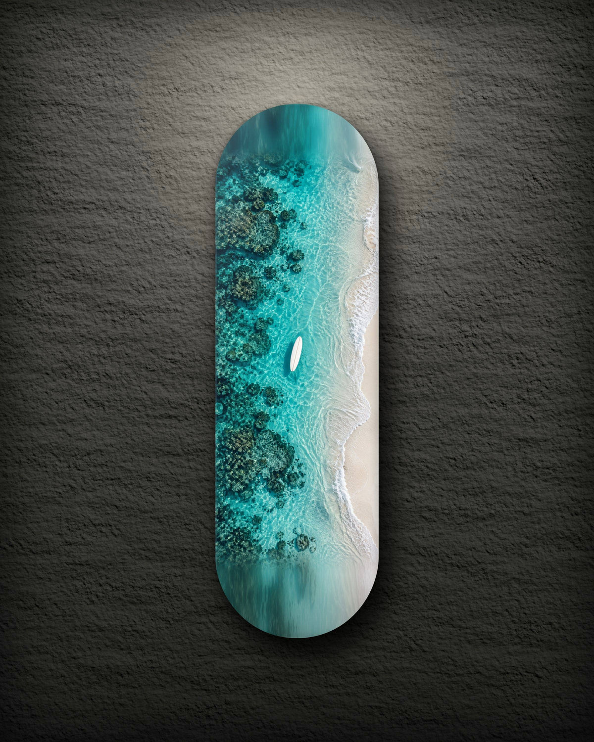 Reef printed skateboard deck