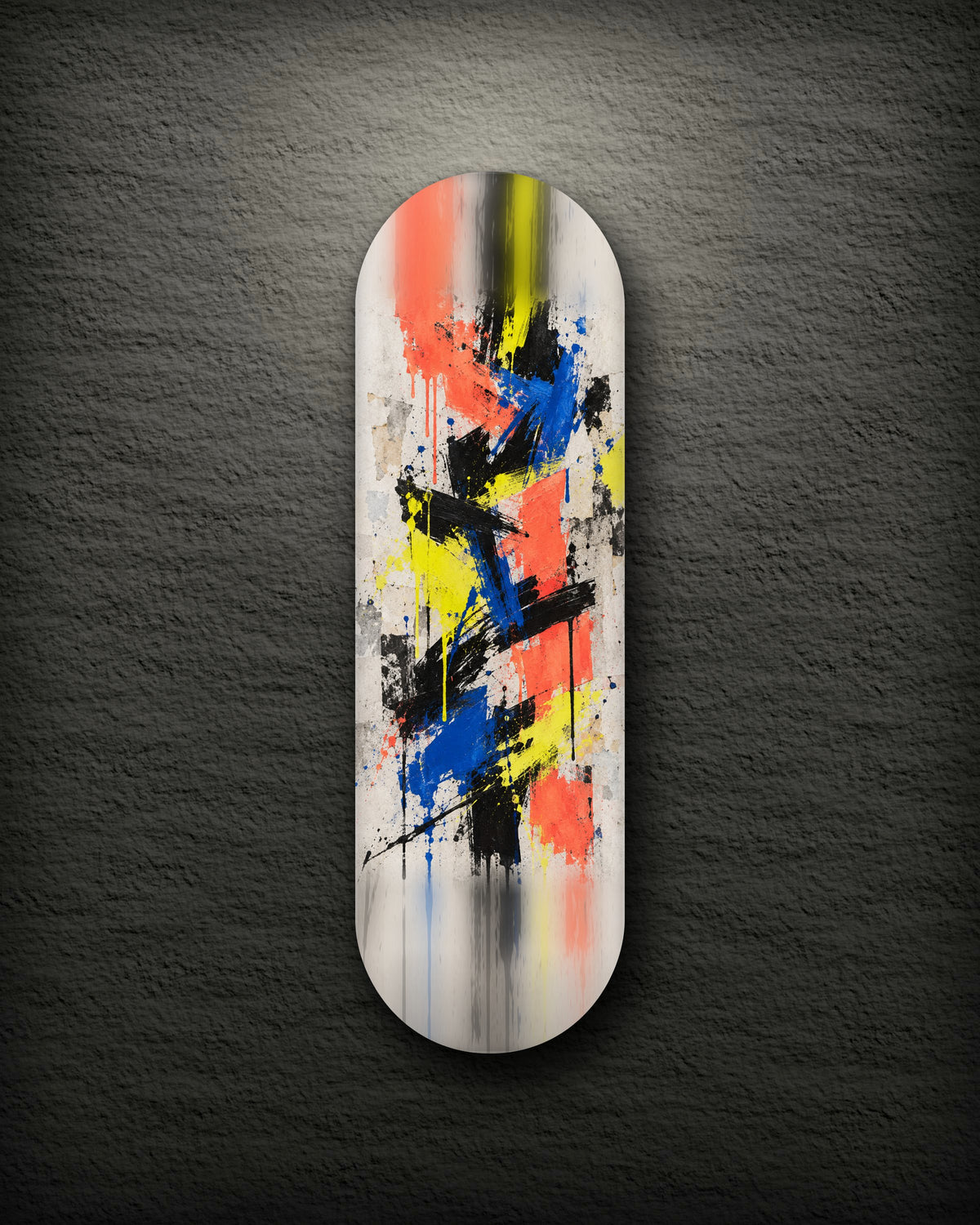 Riot printed skateboard deck