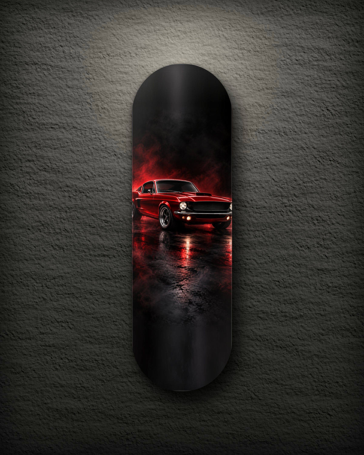 Fastback printed skateboard deck