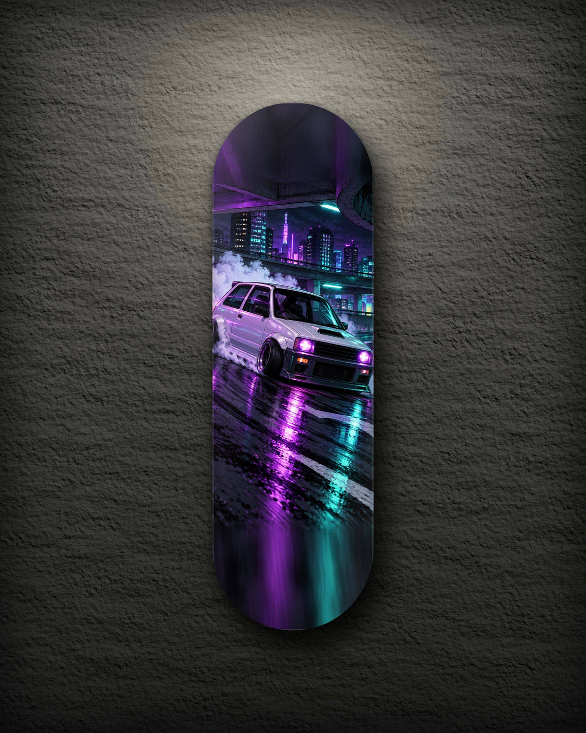 Neon Kei printed skateboard deck
