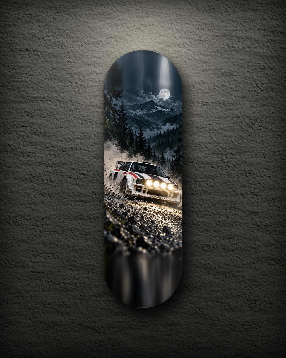 Night Stage printed skateboard deck
