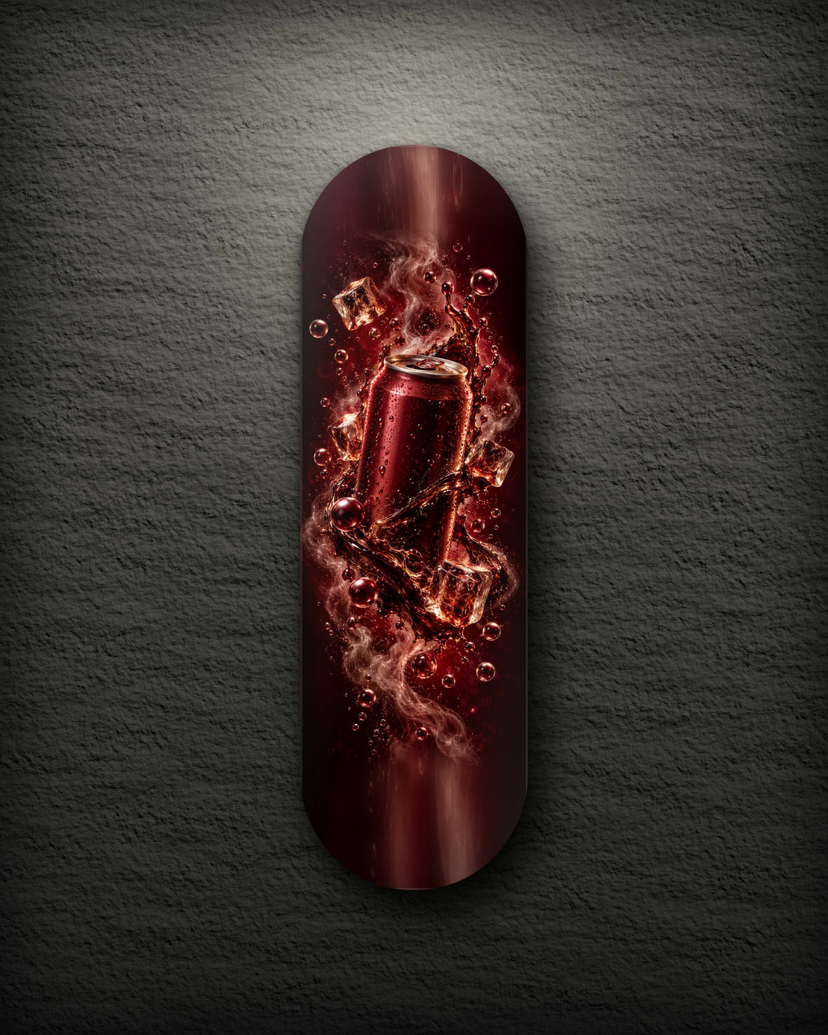 Fizz printed skateboard deck