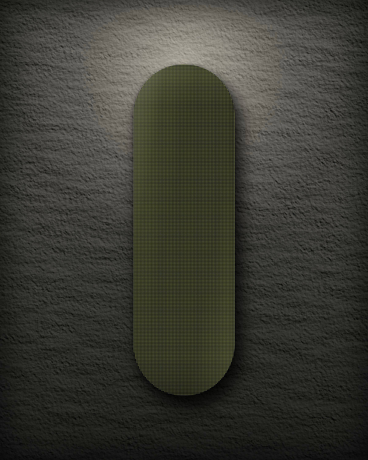 Halftone printed skateboard deck