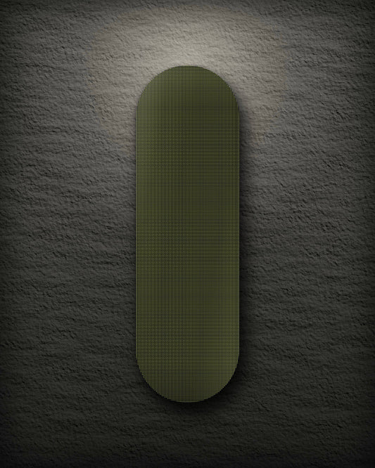 Halftone printed skateboard deck
