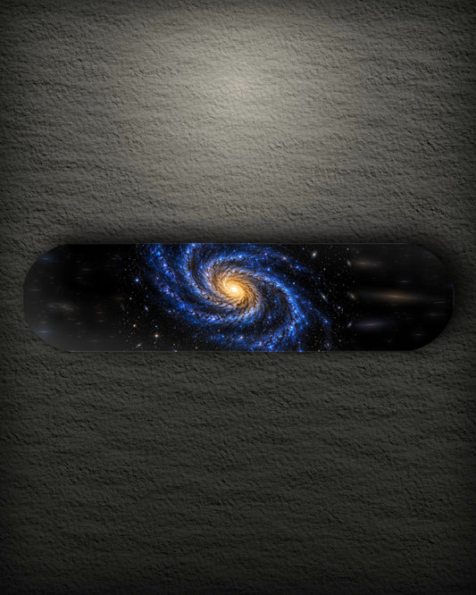 Galaxy landscape printed skateboard deck