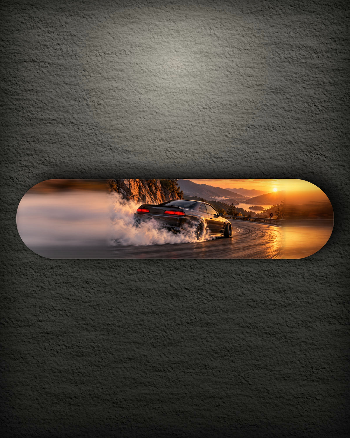 Touge landscape printed skateboard deck