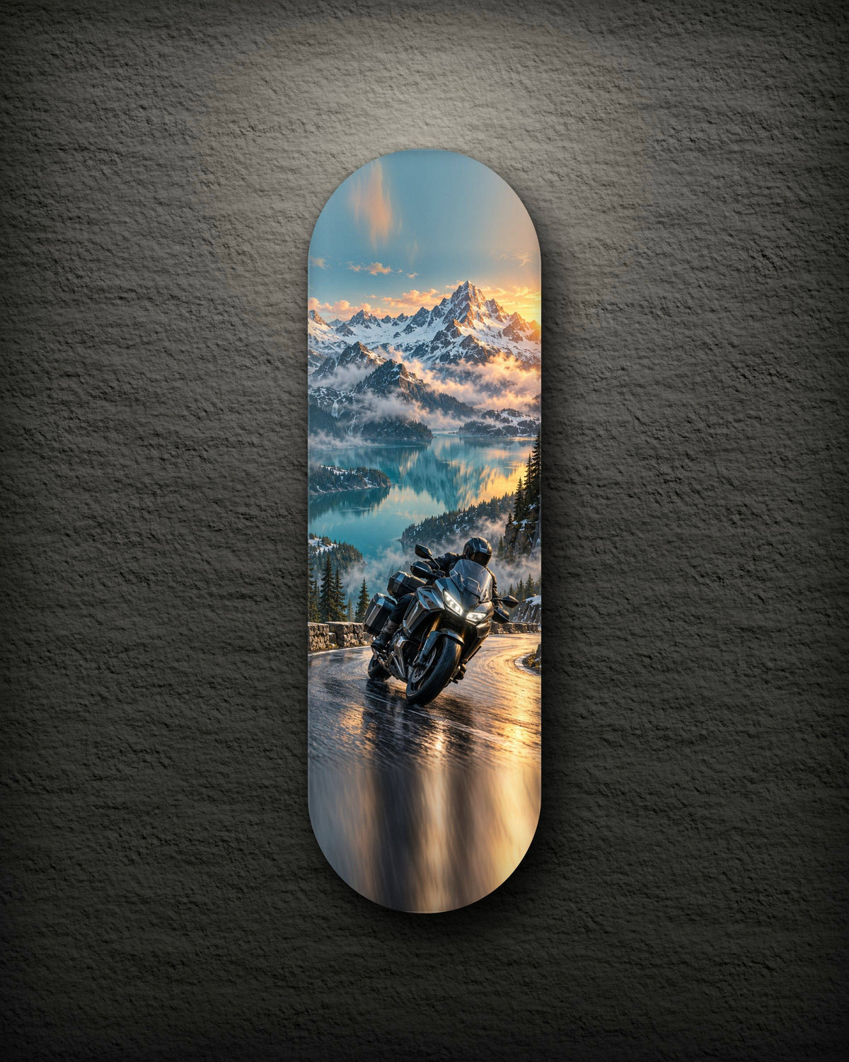 Alpine Pass printed skateboard deck