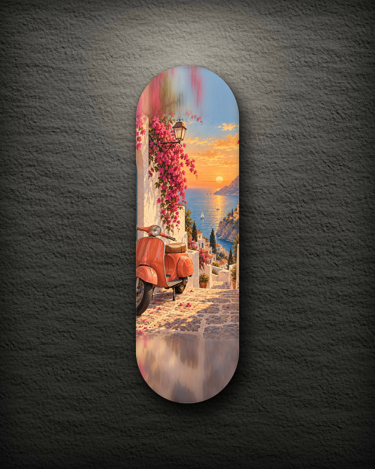 Amalfi printed skateboard deck