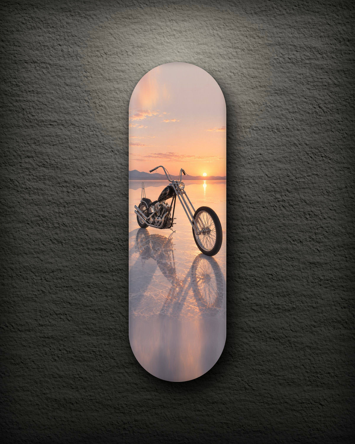 Salt Flats printed skateboard deck