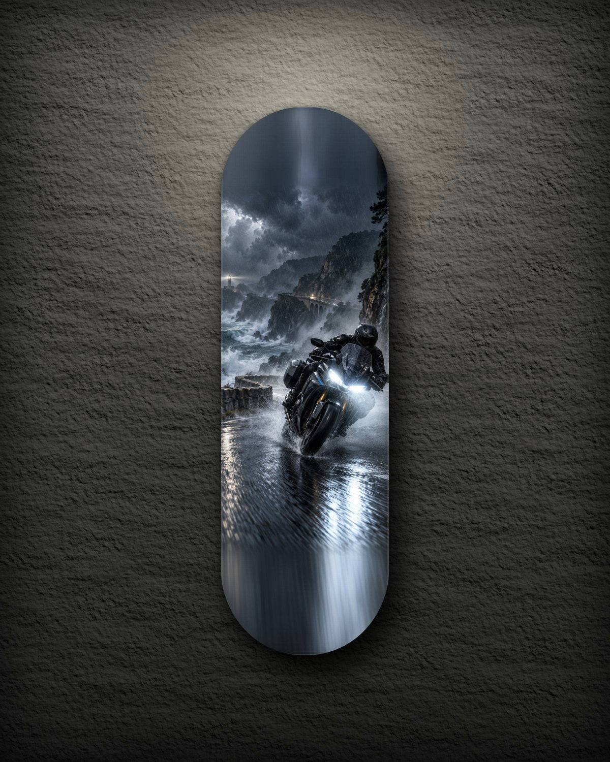 Storm Run printed skateboard deck