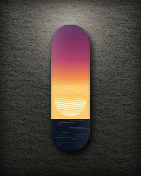 Offshore printed skateboard deck