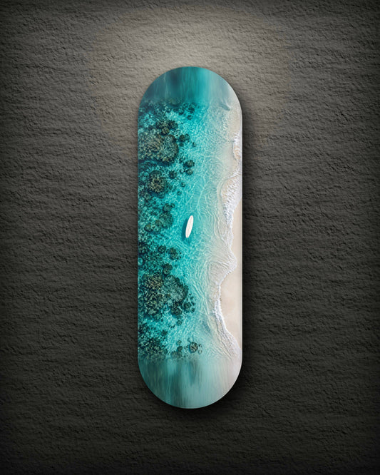Reef printed skateboard deck