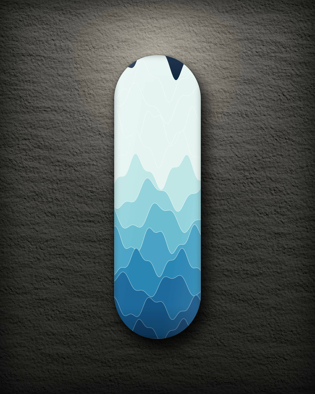 Swell printed skateboard deck