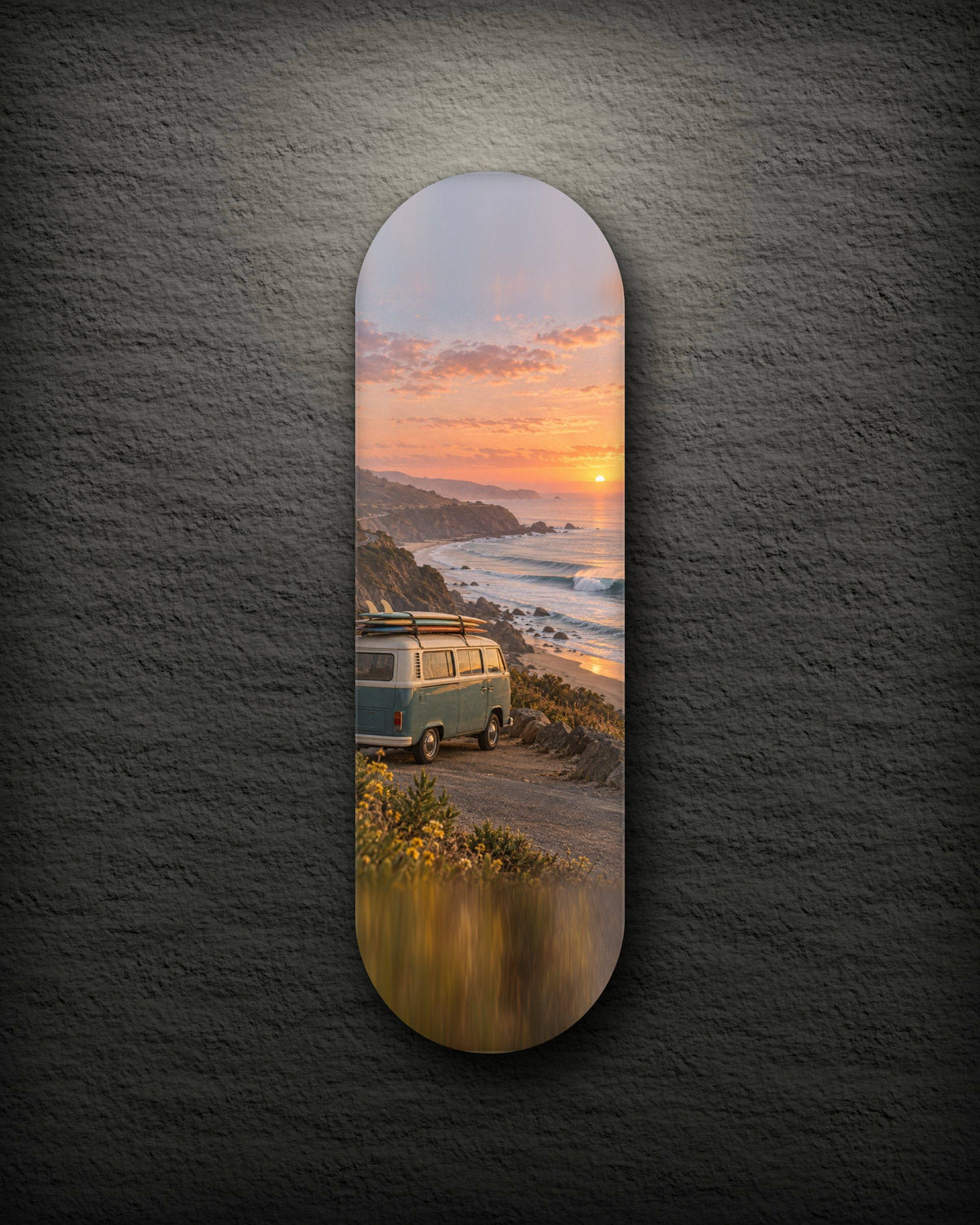 Surf Van printed skateboard deck