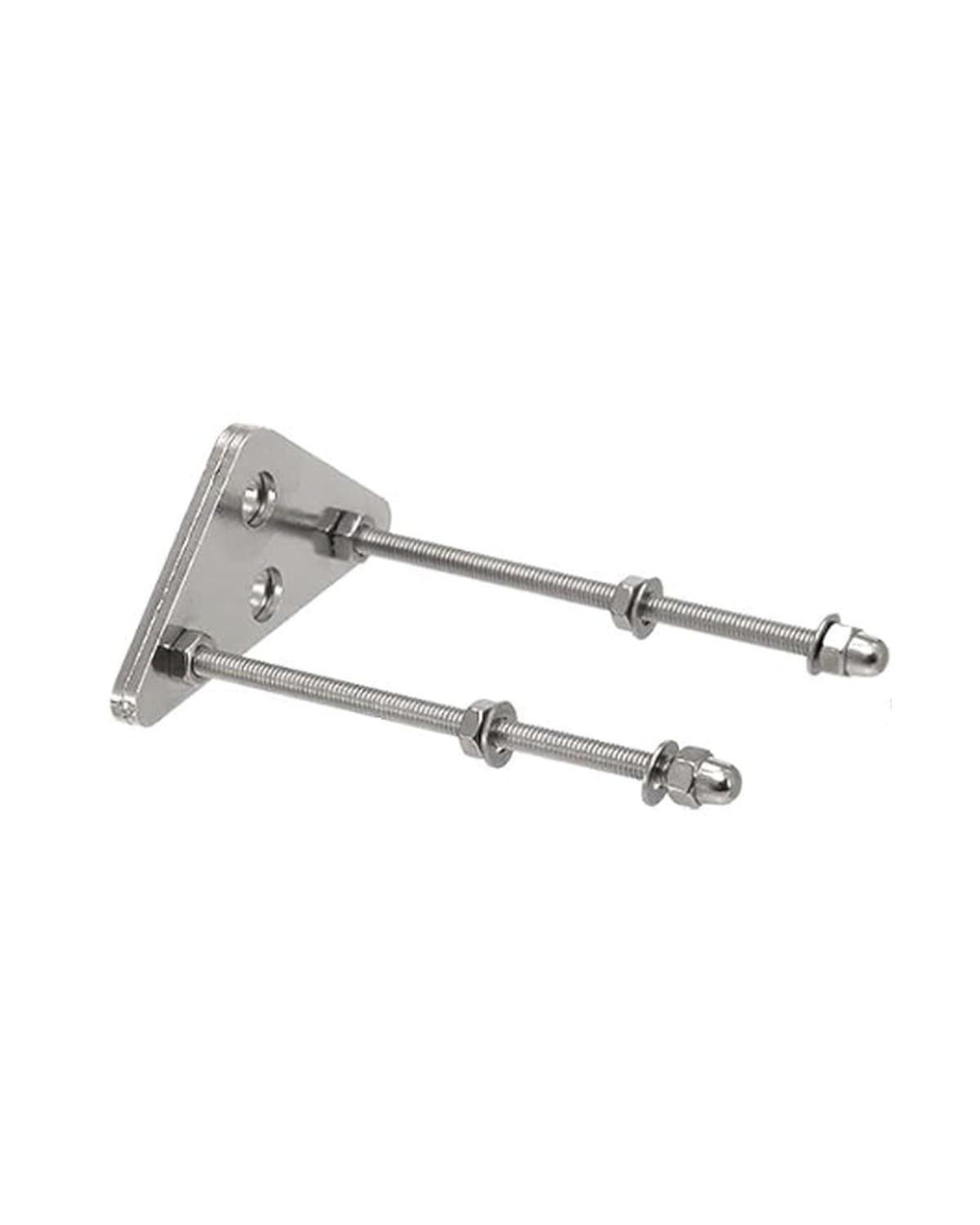 Vertical skateboard deck wall mount — hidden stainless bracket